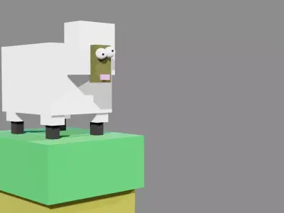 Crazy sheep  3D model
