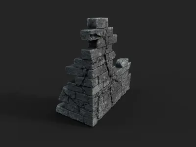 Old Ruin 8 Low-poly 3D model