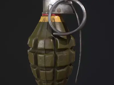 MK2 Grenade Low-poly 3D model shop