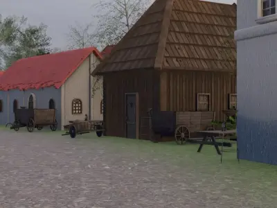 Castle Town Model 3D model
