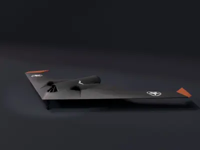 UCAV Stealth Drone 3D Model Low-poly 3D model