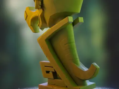 Bird Statue Low-poly 3D model purchase