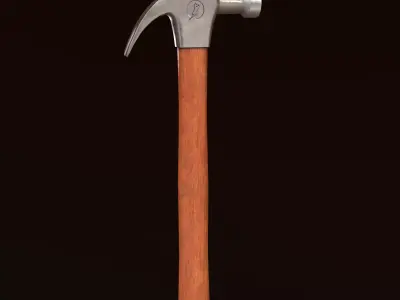 Claw Hammer Low-poly 3D model purchase