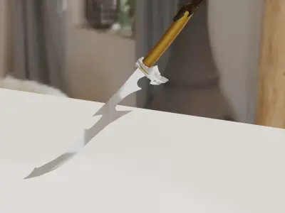 Avonthian Sword Low-poly 3D model