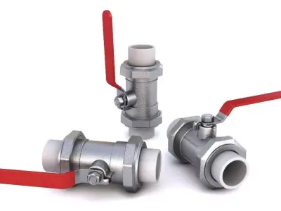 Ball Valve 3D model from CGTrader
