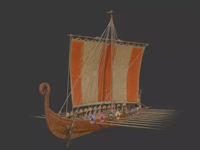 Vikingboat 3D model