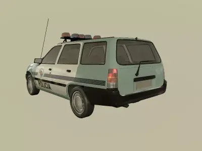 Chevrolet Ipanema da Policia Militar de Sao Paulo Low-poly 3D model
