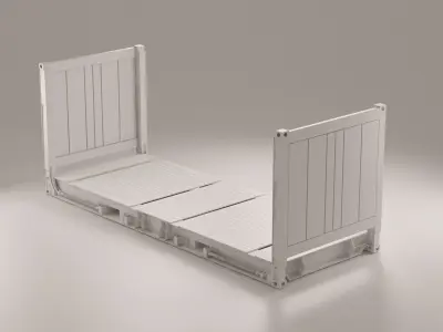 Container - 20 FlatRack  3D model