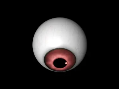 Red eye Free low-poly 3D model