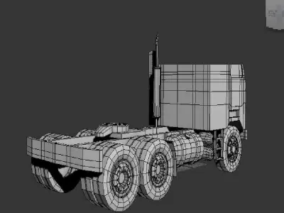 Truck semi Free 3D model by ishathharshika