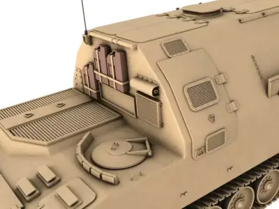  M992 field artillery ammunition supply vehicle 3D model
