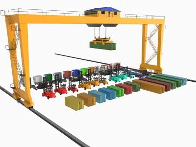 equipment Low-poly 3D model