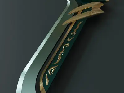 Fantasy weapon set 65 3D model