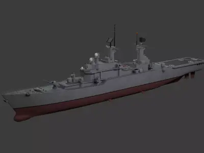 3D Italian Navy Vittorio Veneto class Helicopter Cruiser 3D model