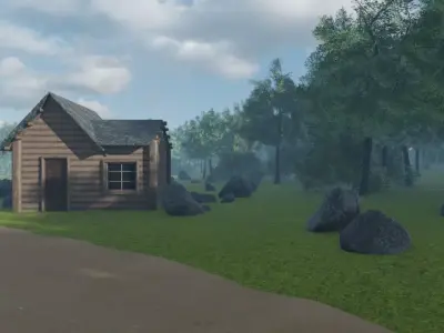 Forest Village 3D model get