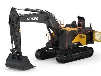 Volvo EC530EL Excavator 3D model