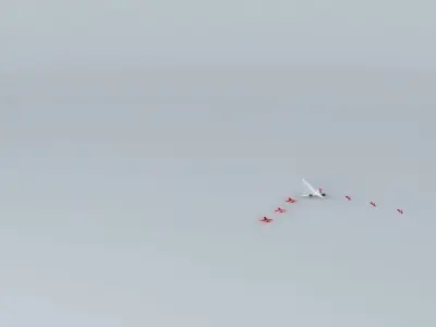 concorde and the red arrows Free 3D model