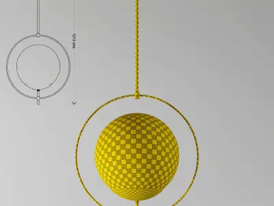 Arteriors volta pendant 3D model