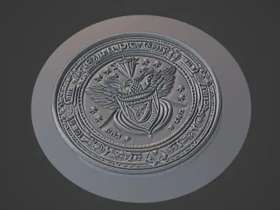 Football Medallion 3D print model