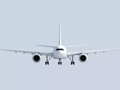  A330 NEO Low Poly Static Model Low-poly 3D model
