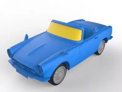 Honda S800 1971 Classic Car 3D print model