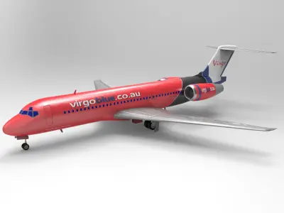 Airliner 717 3D model