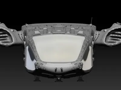 Space Freighter 3D model