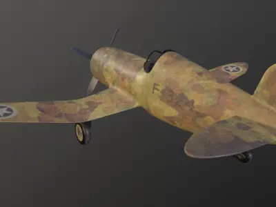 War plane 3D model purchase