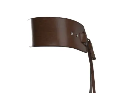 Dark Brown Tie Belt 3D model