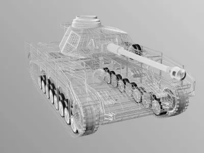 Panzer IV Ausfuehrung H Free 3D model
