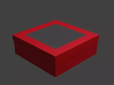 box for cake 3D model