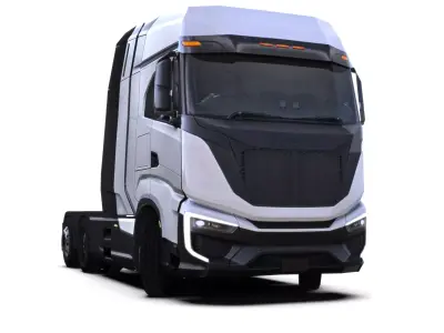 IVECO S EWAY TRUCK  2026  LOWPOLY 3D MODEL Low-poly 3D model