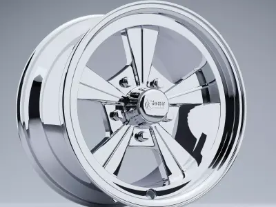 Rocket Racing Wheels Strike Low-poly 3D model