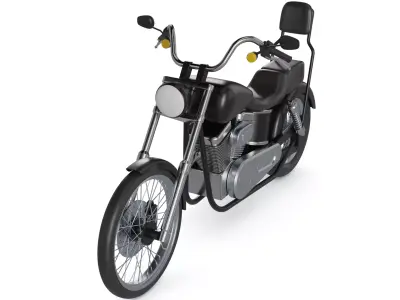 Chopper 3D model 2