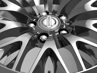 Nissan Cima Hybrid  rim 3D model