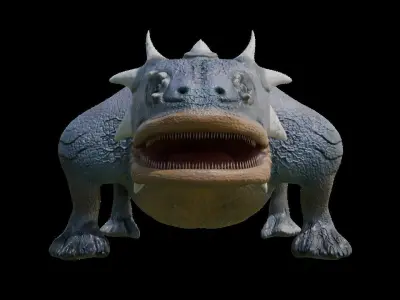 Monster Creature Fishmo Low-poly 3D model