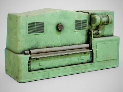 Sanding Machine - Anthon 02 Dirty Low-poly 3D model