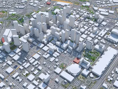 Houston City Texas USA 3D model purchase