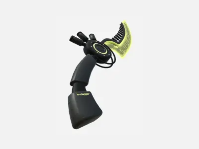 SciFi Dagger A05 Black Yellow - Sci Fi Weapon Design Low-poly 3D model