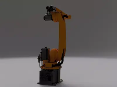 industrial Robots small 3D model