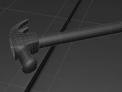 Old hammer Free 3D model