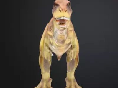 Realistic T-Rex 3D Model High-Quality Dinosaur Asset Low-poly 3D model