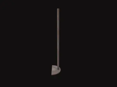 Medieval Wet Rake Low-poly 3D model