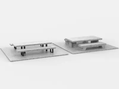 Outdoor Furniture 3D model purchase