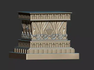 Egyptian Pharaoh Bust Base 3D print model