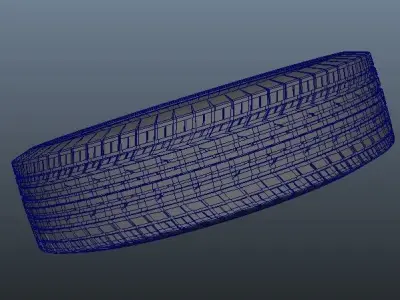 Car Tyre or Tire 3D model