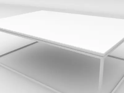 Coffe Table Wood-Steel industrial 3D model