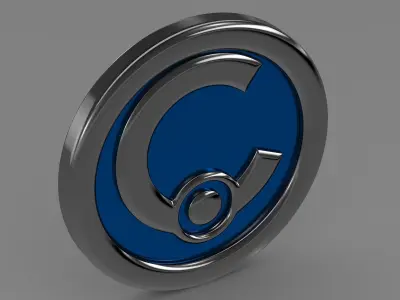 casalini logo 3D model by Sergey