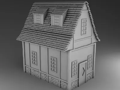 Medieval architecture Set Part 1 3D print model