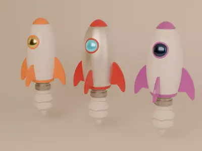 Rocketship 3D model